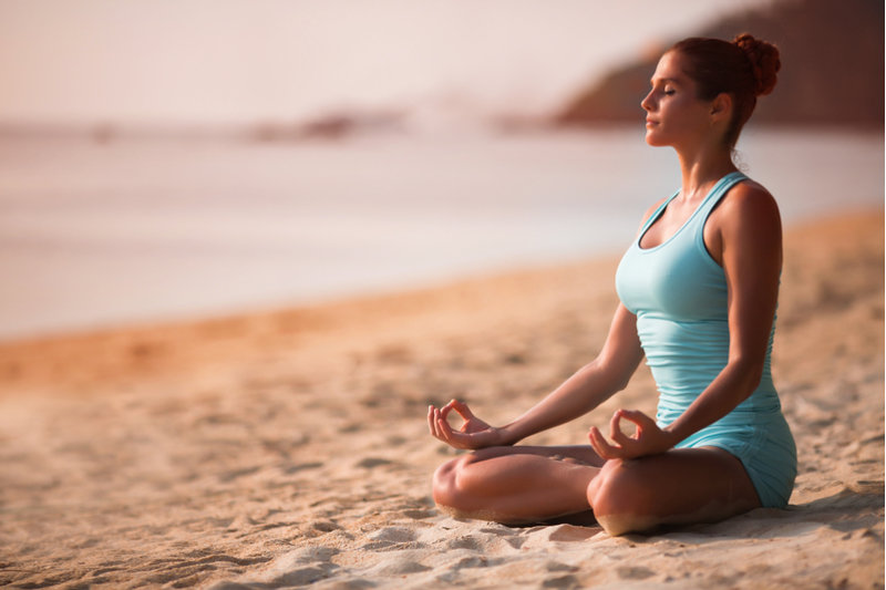 Woman meditating for your personal growth