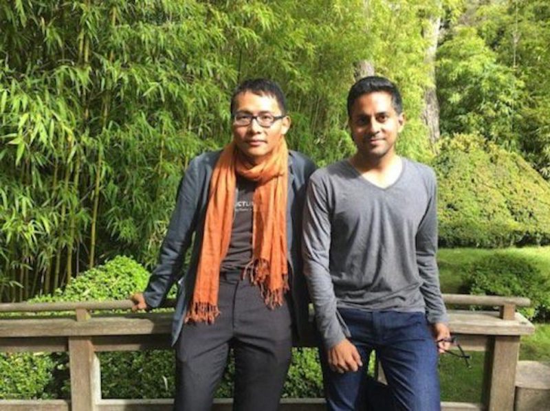 Tom Chi and Vishen Lakhiani at Golden Gate Park, San Francisco