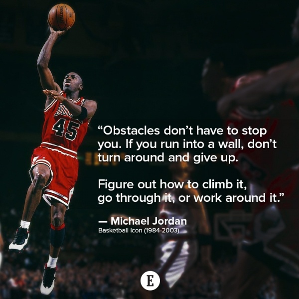 Michael Jordan encouraging quote