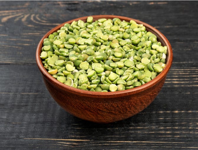 Green peas High protein vegetables: Green peas