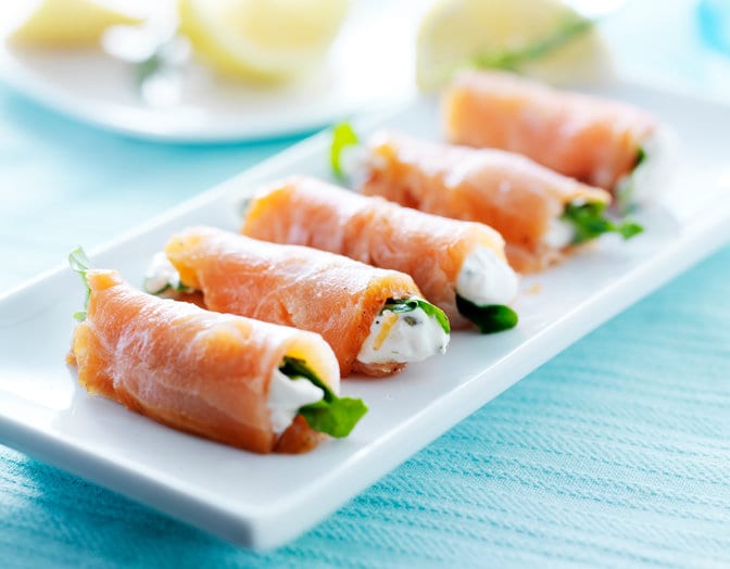 Salmon rolls Salmon rolls