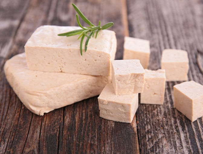 Tofu Vegetables high in protein: Tofu