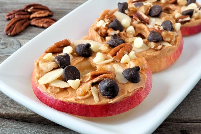 Cinnamon apple with almond butter