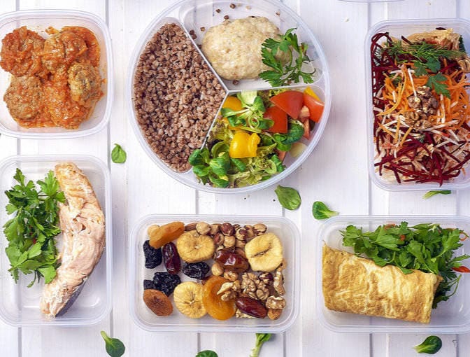 Use different size plates Use different size plates