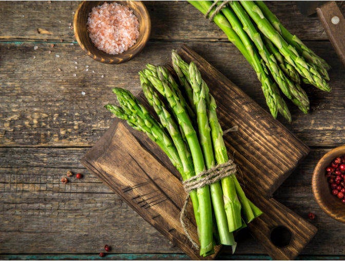 Asparagus Vegetables high in protein: Asparagus