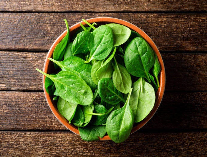 Spinach Protein rich vegetables: Spinach